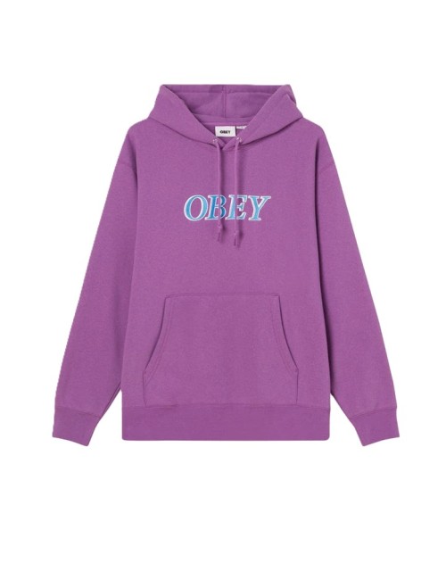 Felpa uomo con logo e cappuccio Obey Rhythm 112470223 Obey