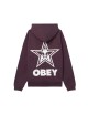 Felpa con cappuccio Bold Star 112470224 Obey