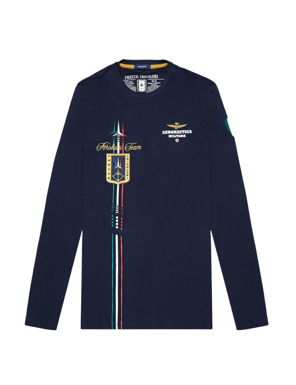 Maglia uomo girocollo con Scie Tricolori 242TS2320J592 Aeronautica Militare