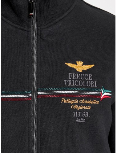 Felpa frecce tricolori con zip 232FE1823F532 Aeronautica Militare