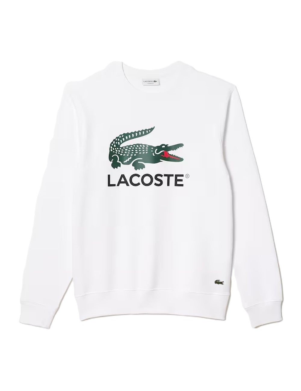 Felpa Uomo con maxi logo coccodrillo SH1281 Lacoste