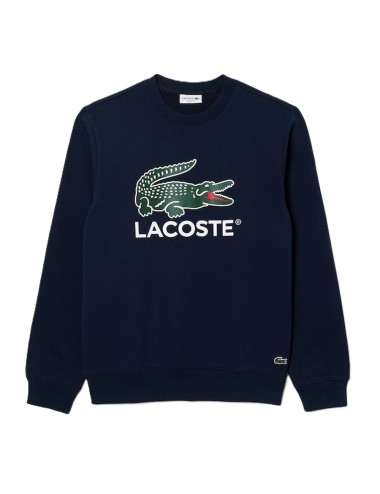 Felpa Uomo con maxi logo coccodrillo SH1281 Lacoste