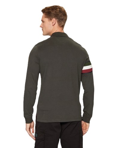 Polo uomo con inserto tricolore 242PO1816J558 Aeronautica Militare