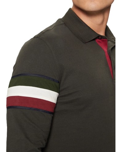 Polo uomo con inserto tricolore 242PO1816J558 Aeronautica Militare