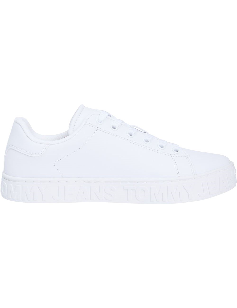 Sneakers donna in pelle logo bandiera EN0EN02703 Tommy Hilfiger