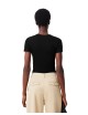 T-shirt donna in cotone a costine slim fit TF5538 Lacoste