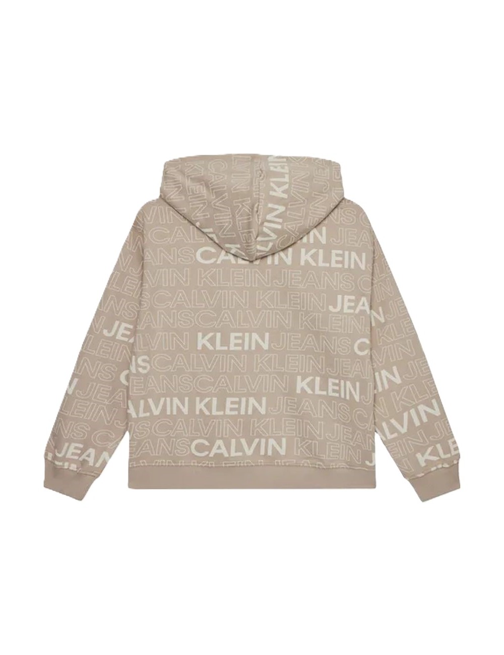 Felpa bambino con cappuccio stampa all over IB0IB02381 Calvin Klein