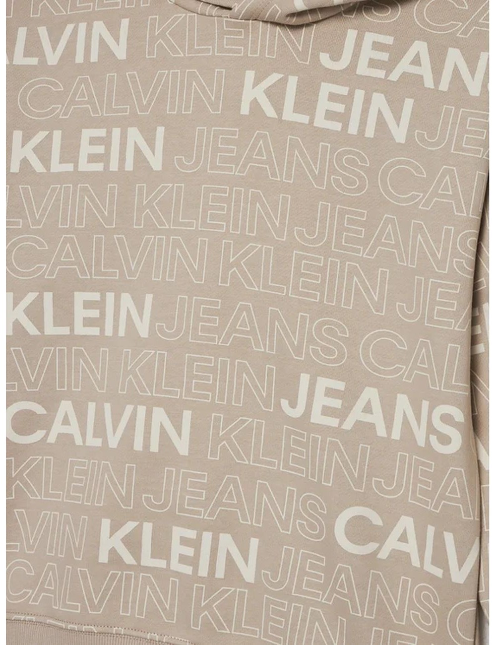 Felpa bambino con cappuccio stampa all over IB0IB02381 Calvin Klein