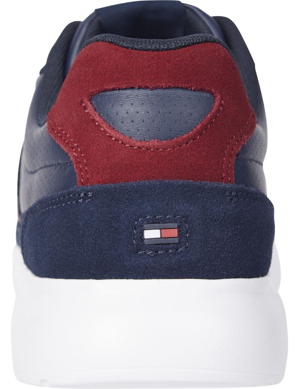 Sneakers uomo in pelle e tessuto Cupsole con bandiera FM0FM04889 Tommy Hilfiger