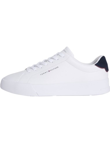 Sneakers uomo in pelle Court logo minimal FM0FM05367 Tommy Hilfiger