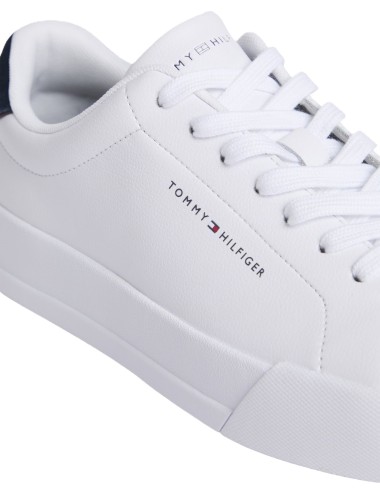 Sneakers uomo in pelle Court logo minimal FM0FM05367 Tommy Hilfiger