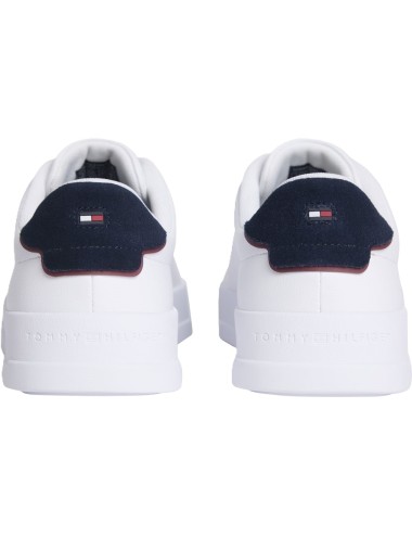 Sneakers uomo in pelle Court logo minimal FM0FM05367 Tommy Hilfiger