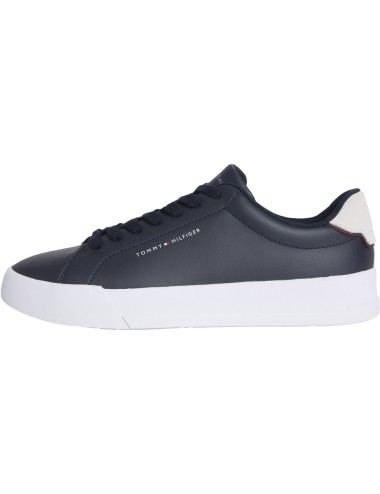 Sneakers uomo in pelle Court logo minimal FM0FM05367 Tommy Hilfiger