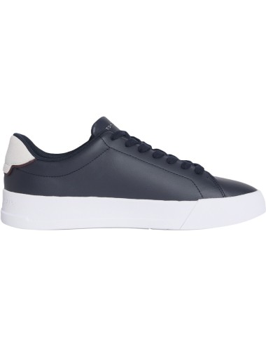 Sneakers uomo in pelle Court logo minimal FM0FM05367 Tommy Hilfiger