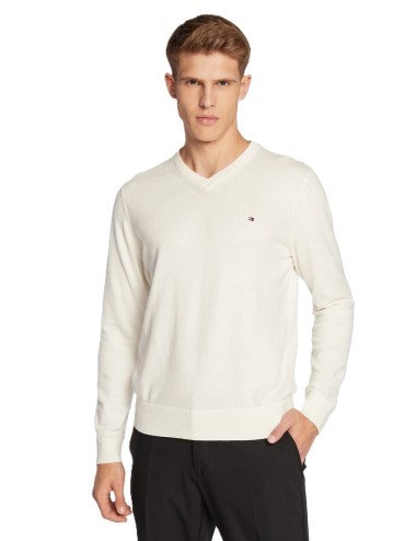 Maglione uomo misto cashmere scollo a V MW0MW28047 Tommy Hilfiger