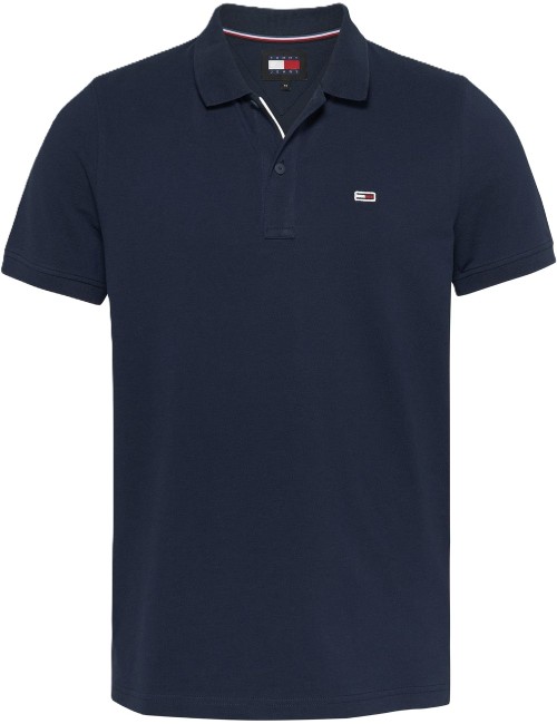 Polo uomo a maniche corte slim fit con dettaglio logo DM0DM18312 Tommy Hilfiger