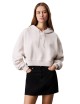 Felpa donna cropped con cappuccio e logo J20J224746 Calvin Klein Jeans