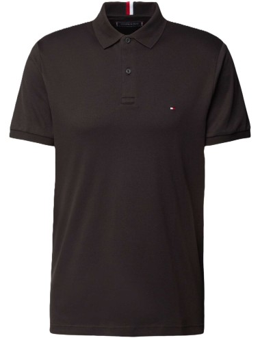 Polo uomo in cotone regular fit con dettaglio bandiera MW0MW35585 Tommy Hilfiger