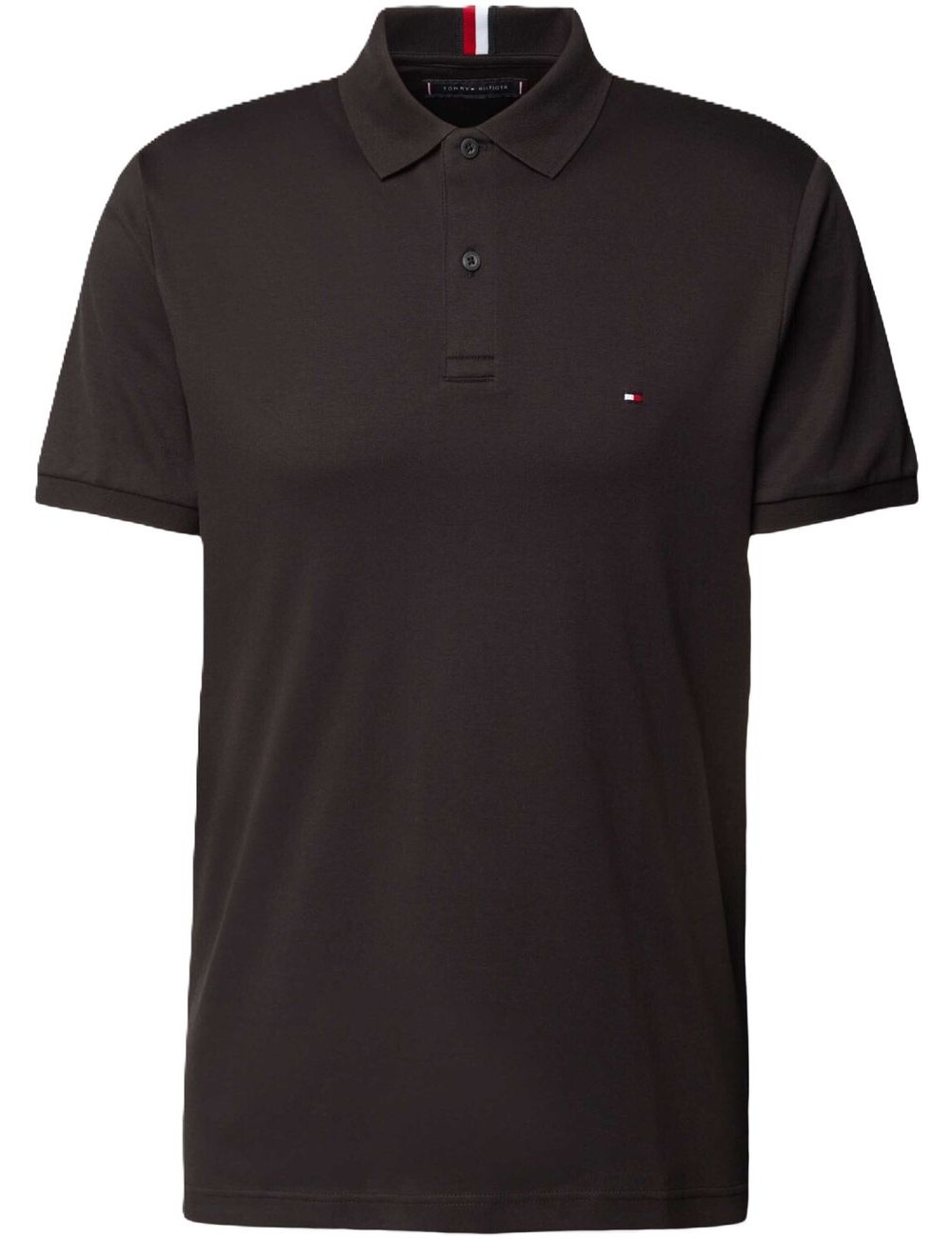 Polo uomo in cotone regular fit con dettaglio bandiera MW0MW35585 Tommy Hilfiger