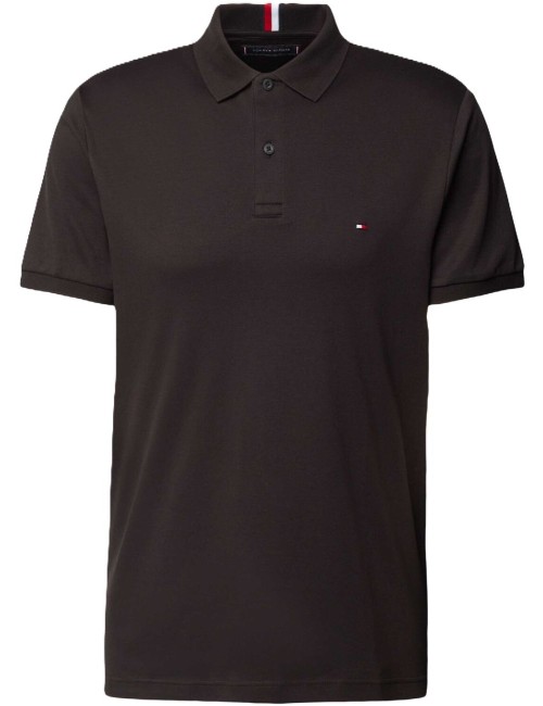 Polo uomo in cotone regular fit con dettaglio bandiera MW0MW35585 Tommy Hilfiger