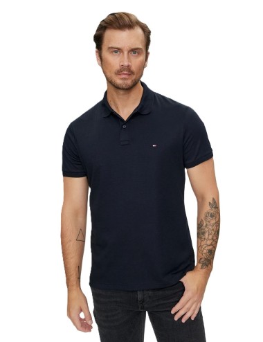 Polo uomo in cotone regular fit con dettaglio bandiera MW0MW35585 Tommy Hilfiger