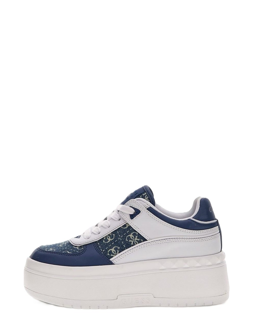 Sneakers donna Ridgee2 con platform, dettagli in denim e logo 4G FLPR2DDEN12 Guess