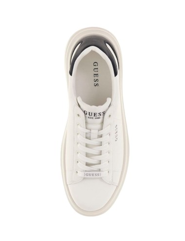 Sneakers uomo in ecopelle Elba con dettaglio a contrasto FMPELBLEA12 Guess