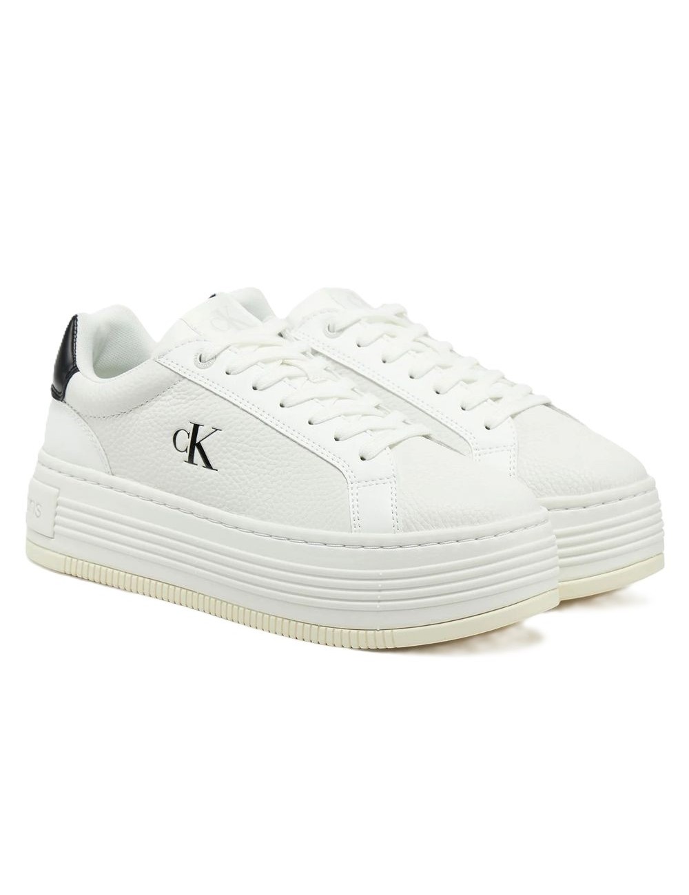 Sneakers donna in pelle con platform YW0YW01766 Calvin Klein