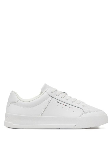 Sneakers uomo in pelle con logo minimal FM0FM05489 Tommy Hilfiger