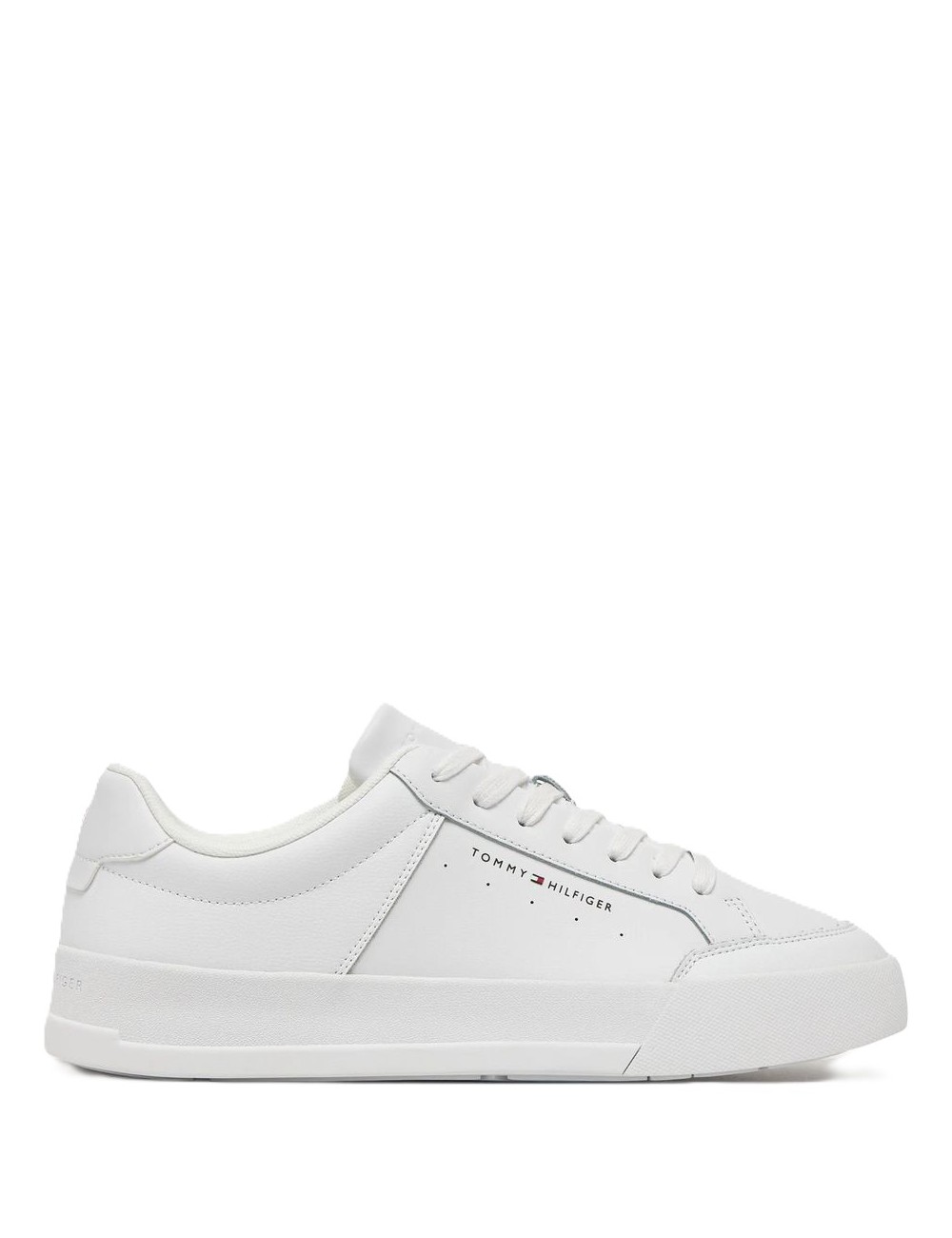 Sneakers uomo in pelle con logo minimal FM0FM05489 Tommy Hilfiger