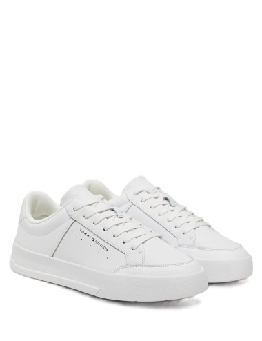 Sneakers uomo in pelle con logo minimal FM0FM05489 Tommy Hilfiger