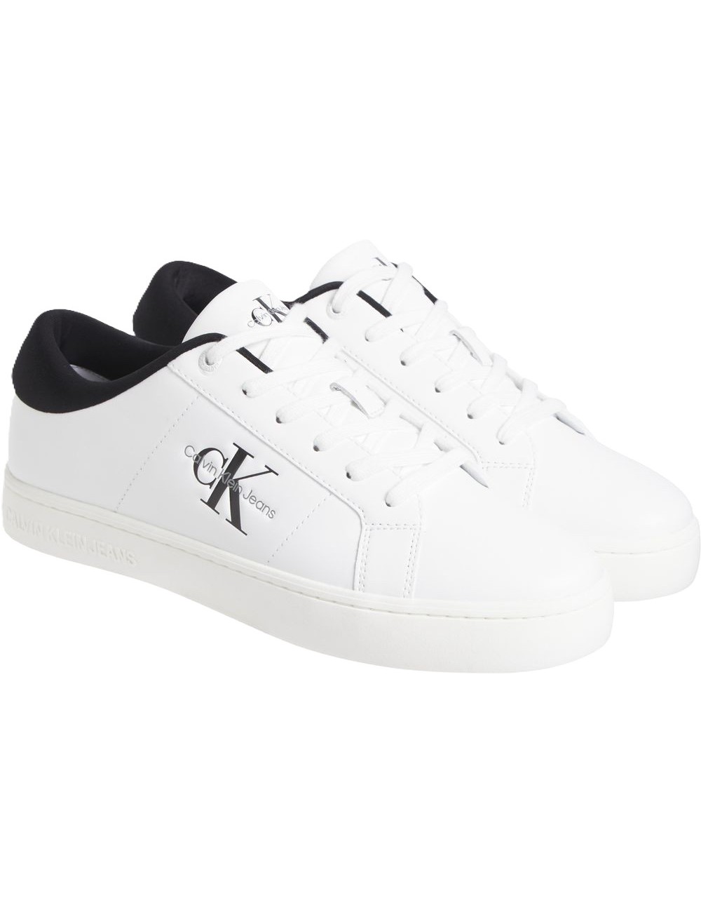 Sneakers uomo in pelle con logo YM0YM00864 Calvin Klein