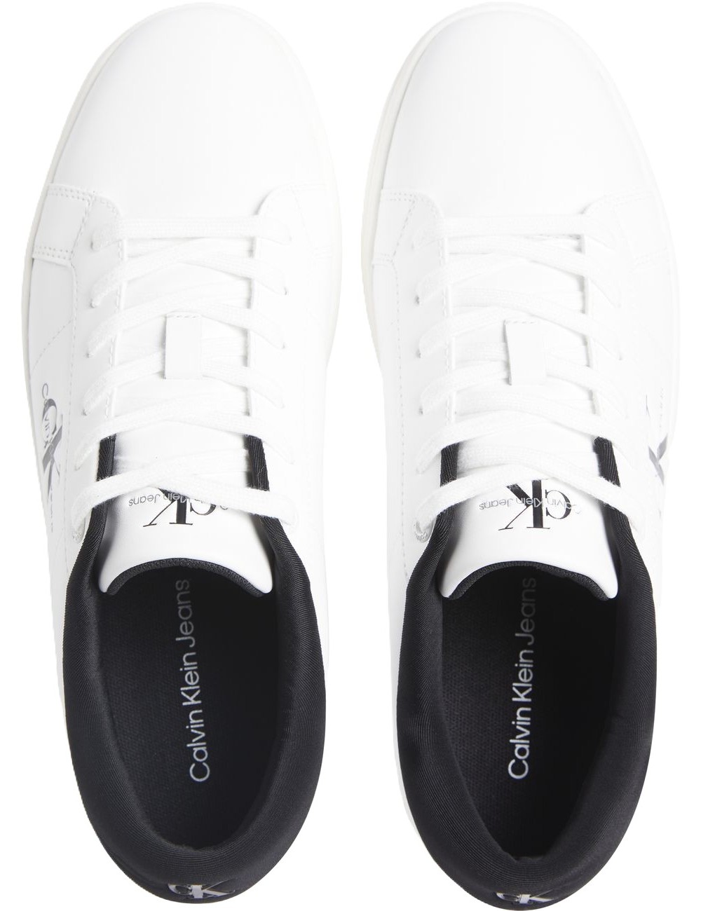 Sneakers uomo in pelle con logo YM0YM00864 Calvin Klein