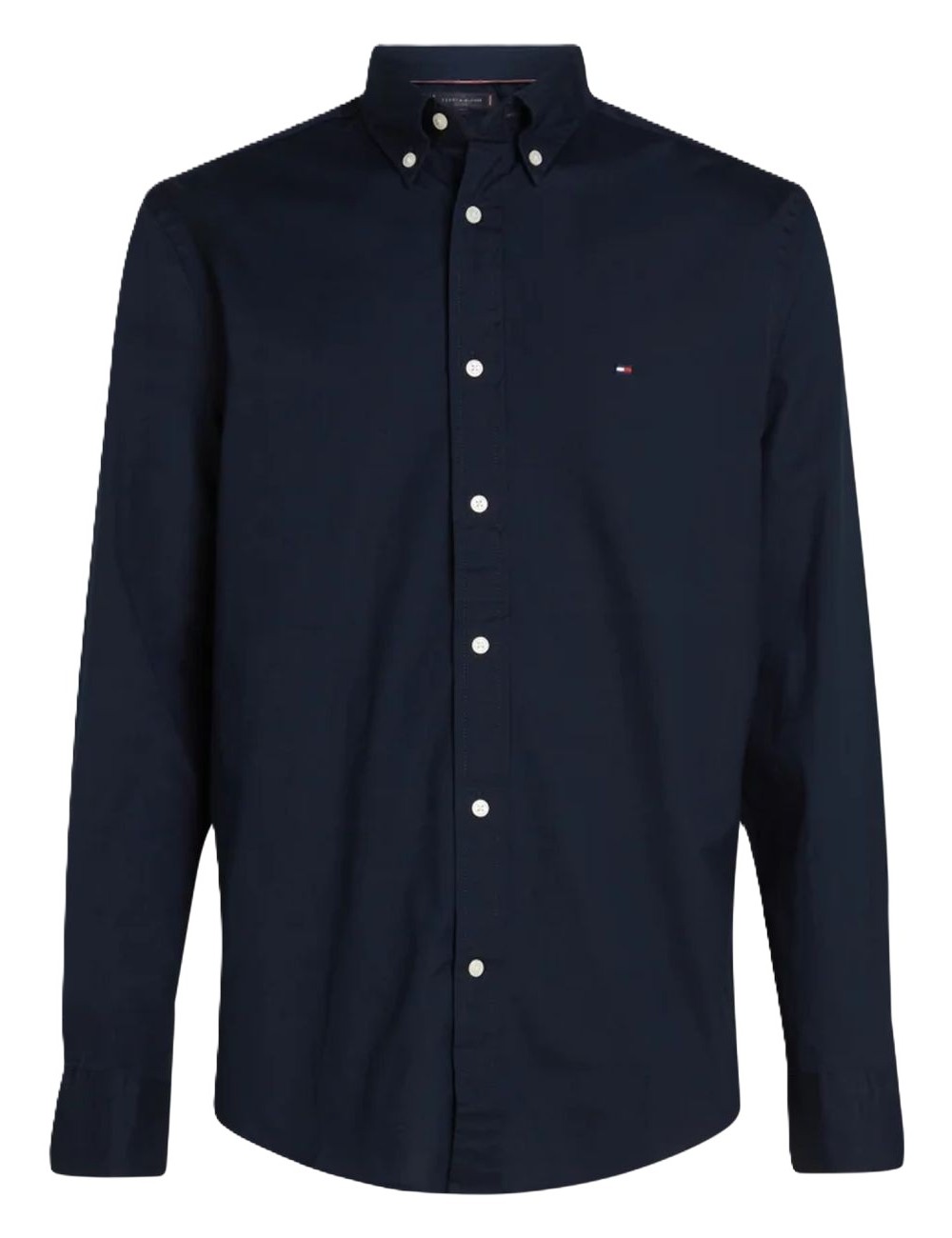 Camicia uomo in cotone con logo minimal MW0MW39988 Tommy Hilfiger