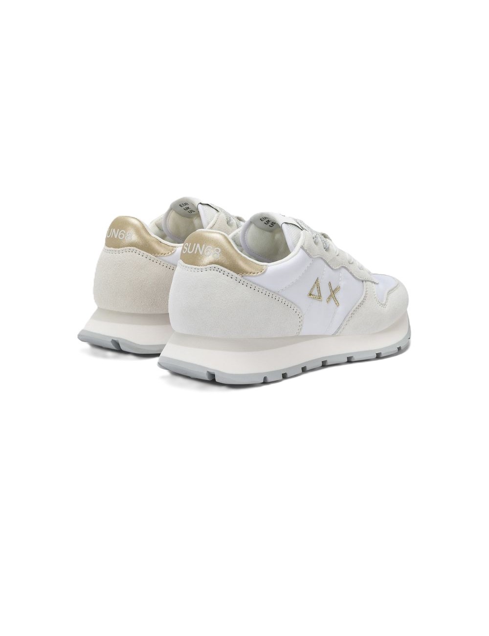 Sneakers donna Ally Gold Silver in pelle e tessuto Z35202 SUN68