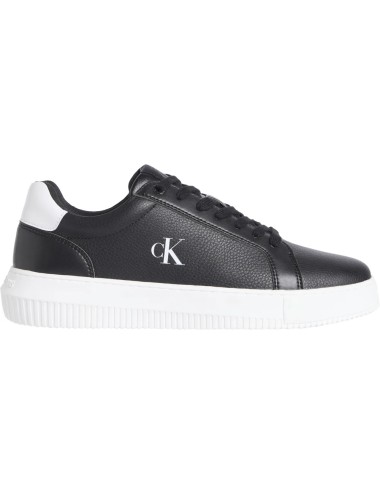 Sneakers uomo chunky in pelle martellata con logo YM0YM01198 Calvin Klein