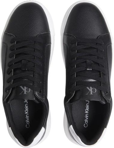 Sneakers uomo chunky in pelle martellata con logo YM0YM01198 Calvin Klein