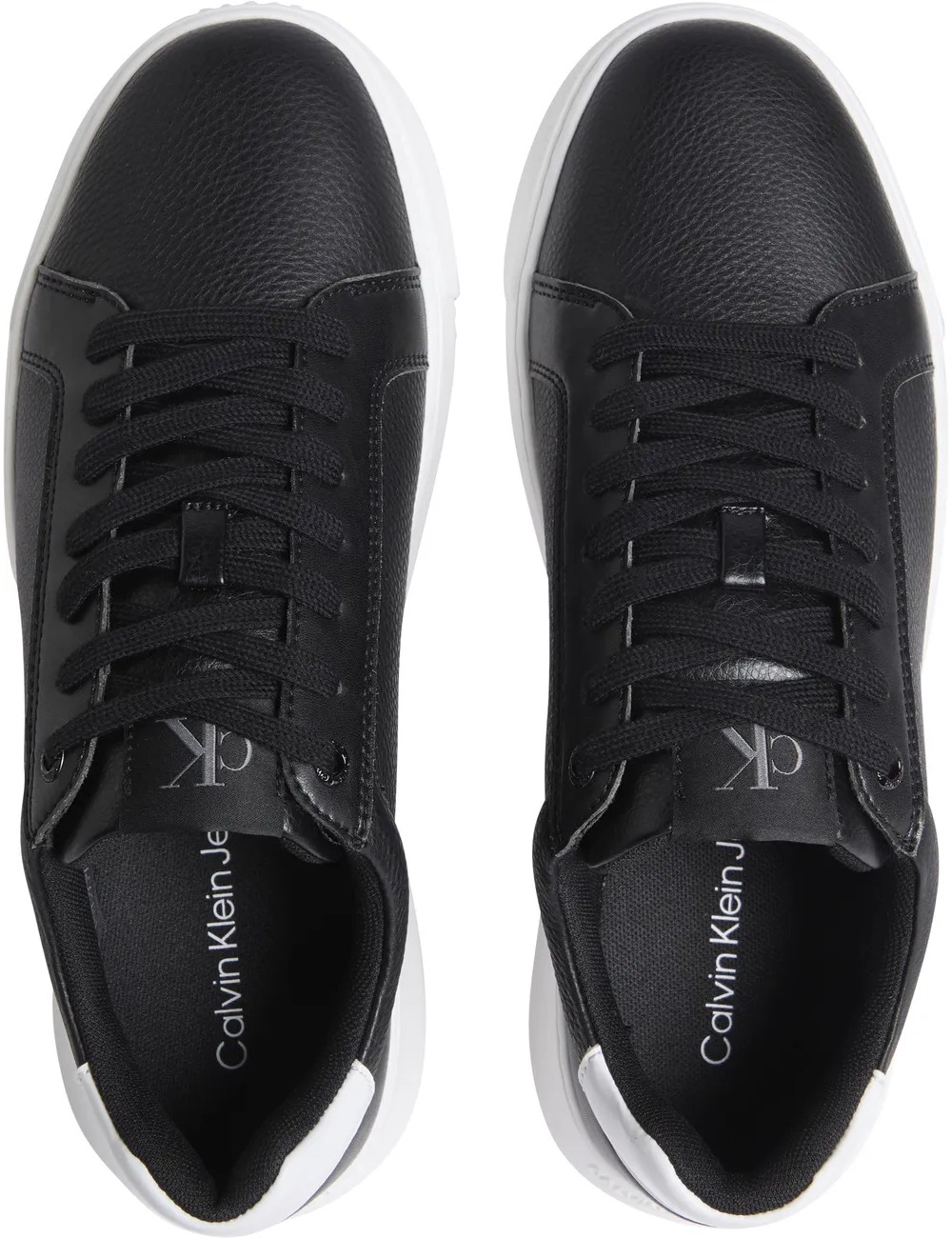 Sneakers uomo chunky in pelle martellata con logo YM0YM01198 Calvin Klein