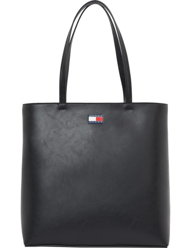 Borsa shopper in ecopelle con logo AW0AW17390 Tommy Hilfiger