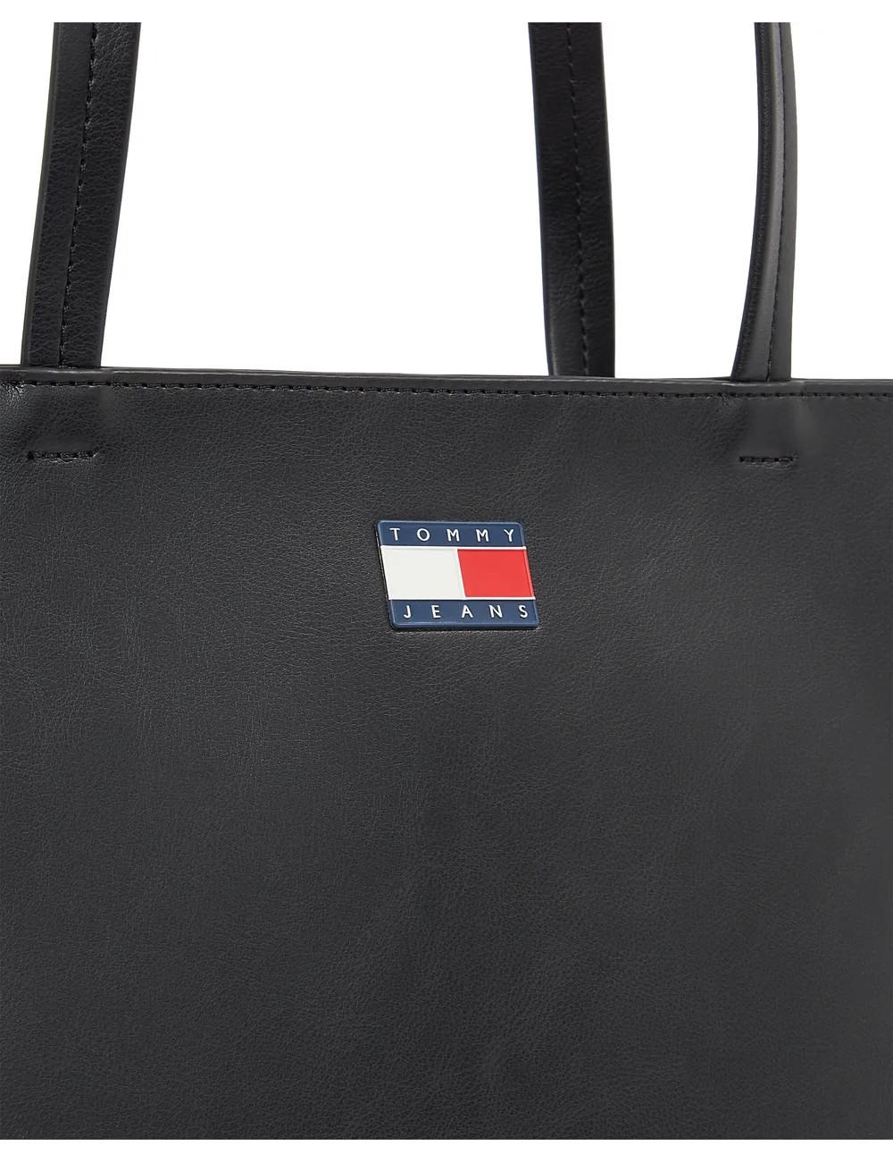 Borsa shopper in ecopelle con logo AW0AW17390 Tommy Hilfiger