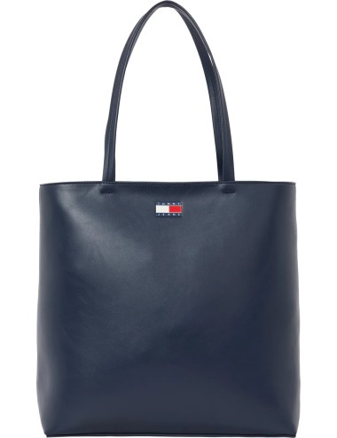 Borsa shopper in ecopelle con logo AW0AW17390 Tommy Hilfiger