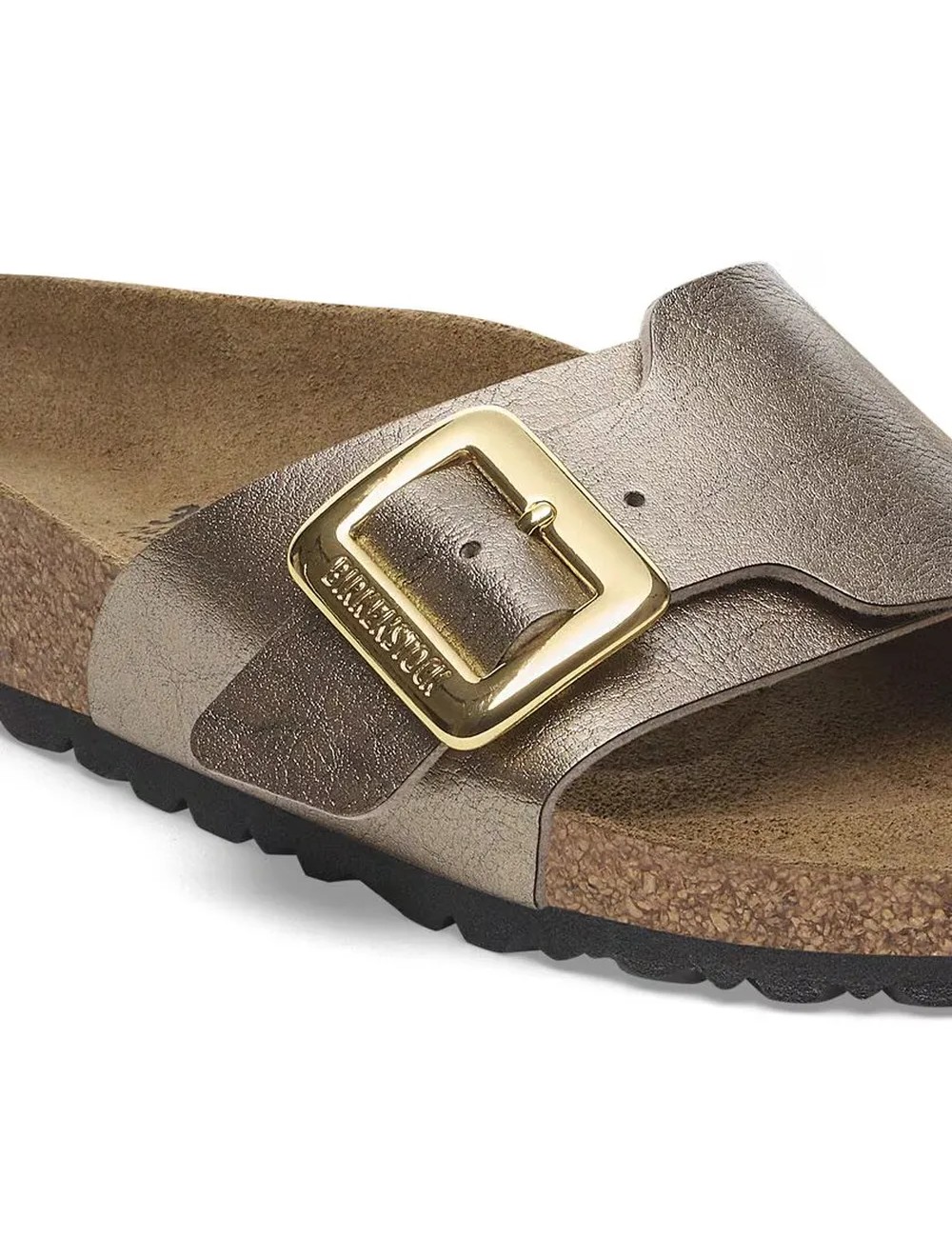 Ciabatte donna Birko Flor Catalina con dettagli dorati 1029416 Birkenstock