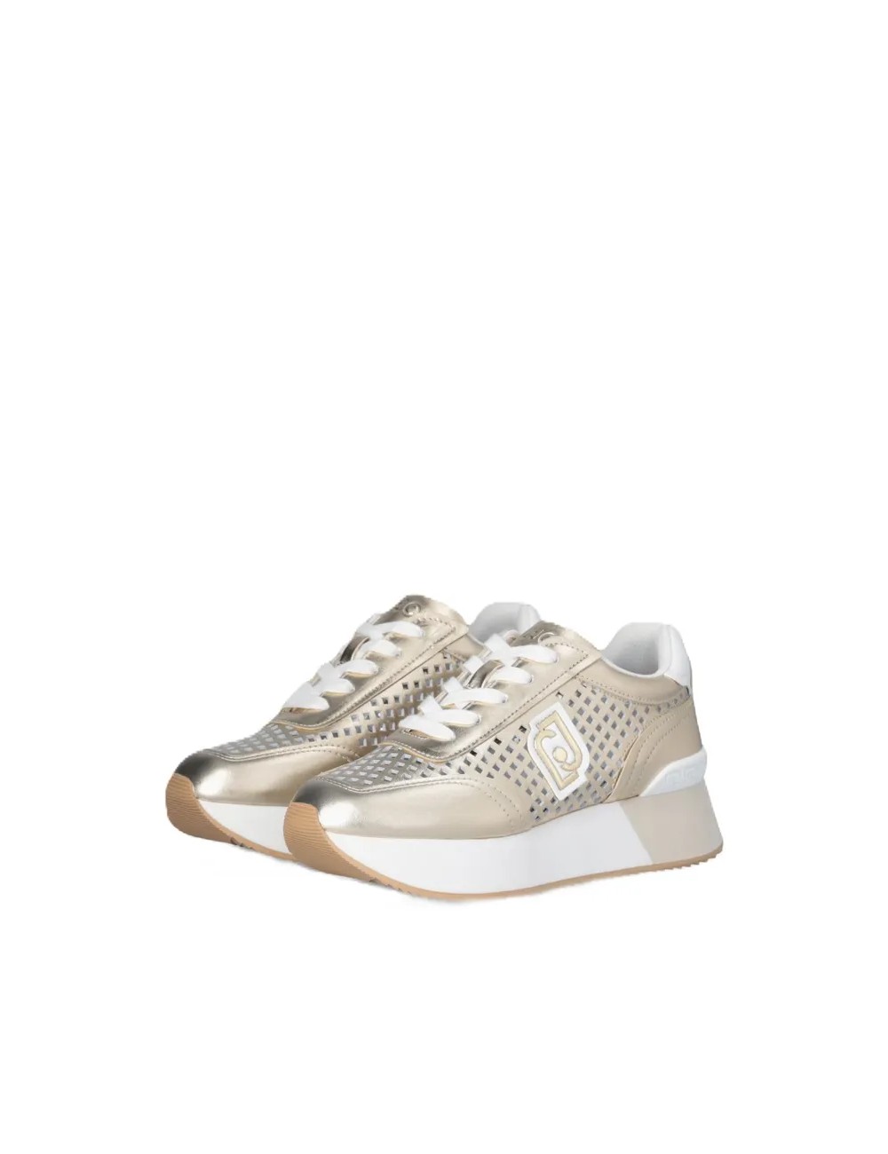 Sneakers donna platform in pelle traforata Dreamy 11 BA5103PX659 Liu Jo