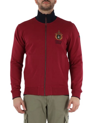 Felpa uomo con zip 242FE1937F418 Aeronautica Militare