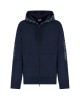 Felpa uomo in misto cotone con zip e dettagli logati 7M000209AF12660 EA7 Emporio Armani