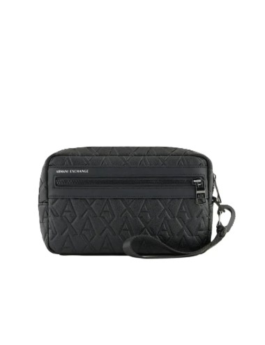 Pochette uomo in ecopelle con zip e logo impresso XM001272AF12133 A|X Armani Exchange