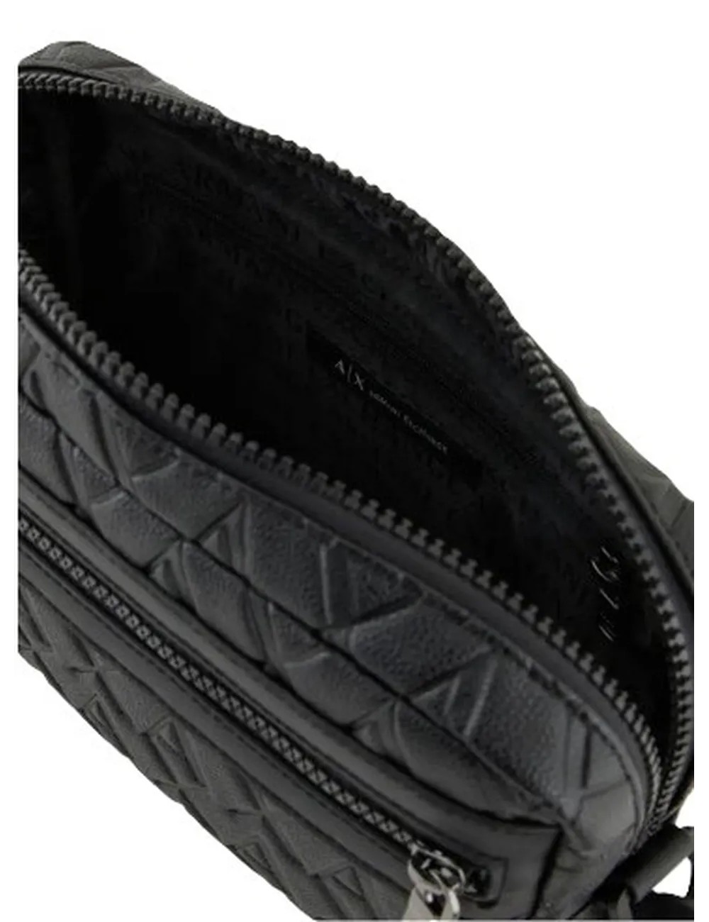 Pochette uomo in ecopelle con zip e logo impresso XM001272AF12133 A|X Armani Exchange