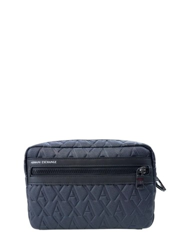 Pochette uomo in ecopelle con zip e logo impresso XM001272AF12133 A|X Armani Exchange