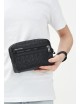 Pochette uomo in ecopelle con zip e logo impresso XM001272AF12133 A|X Armani Exchange